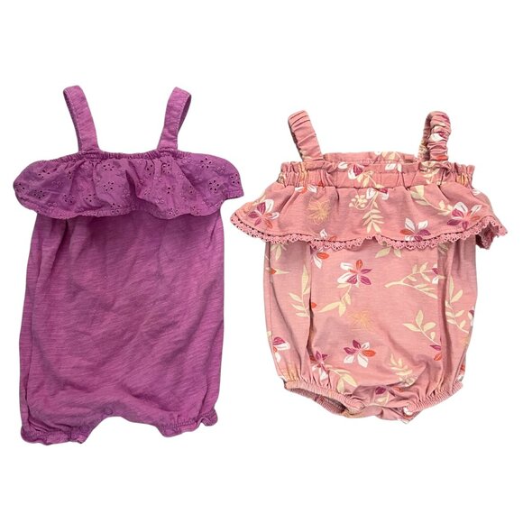 Carter's + More Baby Girl Clothes Lot 3–6M Bundle 7 Pc Bodysuit Sleepers Outfits - Picture 4 of 12